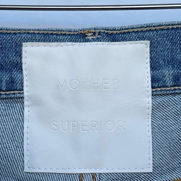 MOTHER SUPERIOR DENIM Insider crop step fray jeans in We Are Castaways blue 23 - Picture 9 of 17